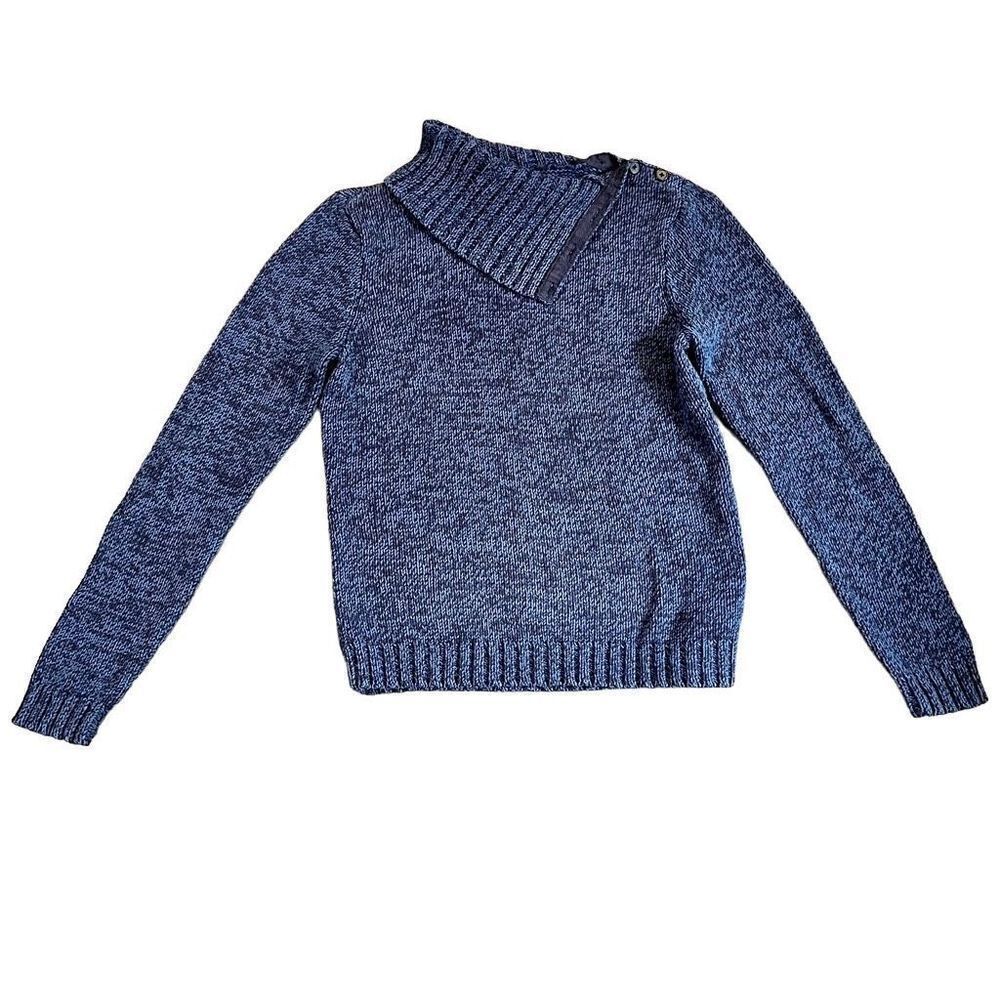 American Living Women’s Blue Cowl Neck Sweater Large